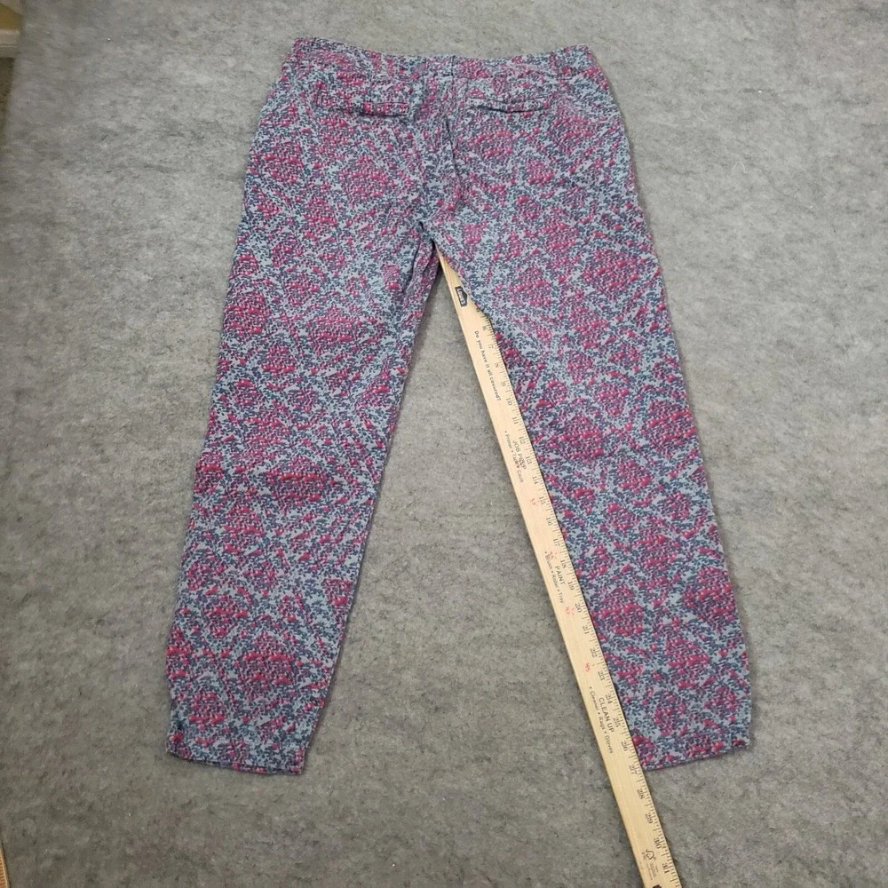 Cabi Pants Womens 8 Blue Purple Dress‎ Slacks Low Rise Floral Casual Ladies
